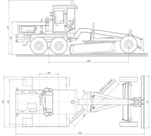 Схема автогрейдера ДЗ-98